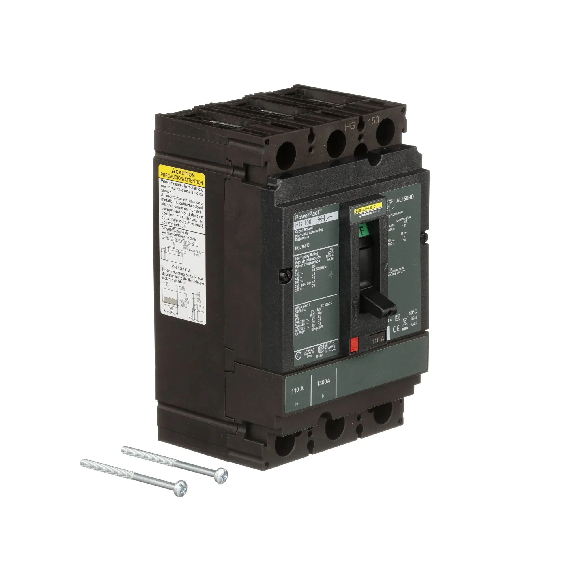 HGL36110 - Square D - Molded Case Circuit Breaker - Image 2