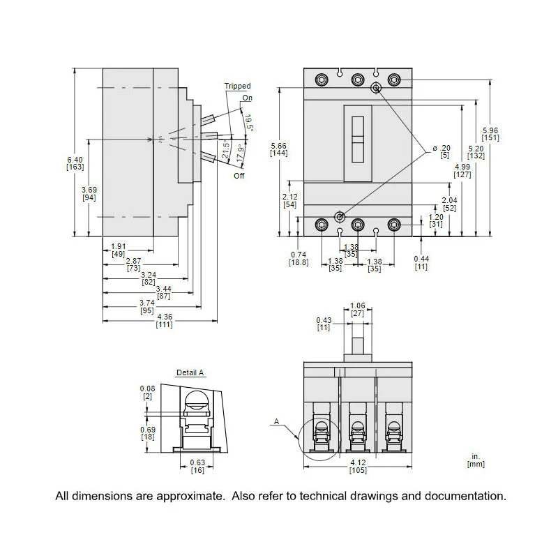 HGL36125 - Square D - Molded Case Circuit Breaker - Image 5