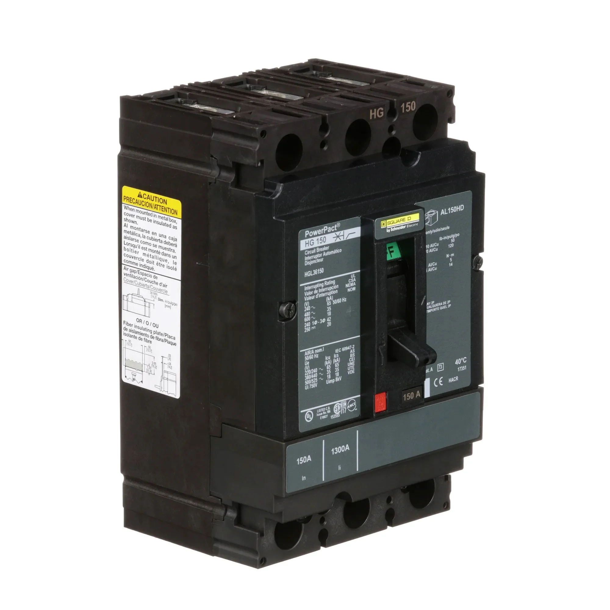 HGL36150 - Square D - Molded Case Circuit Breaker - Image 2