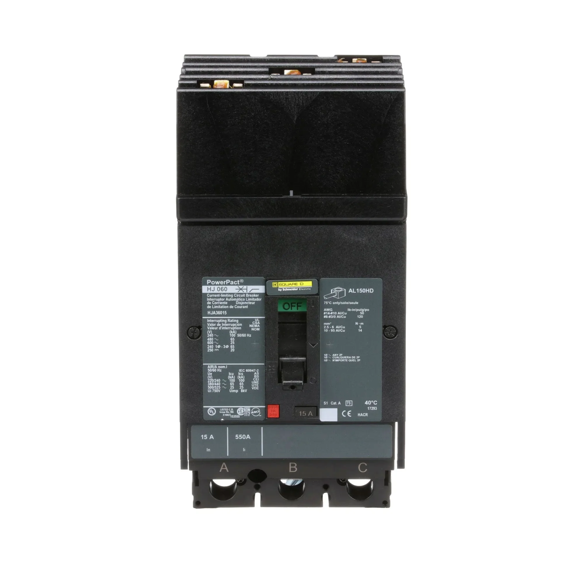 HJA36015 - Square D - Molded Case Circuit Breaker