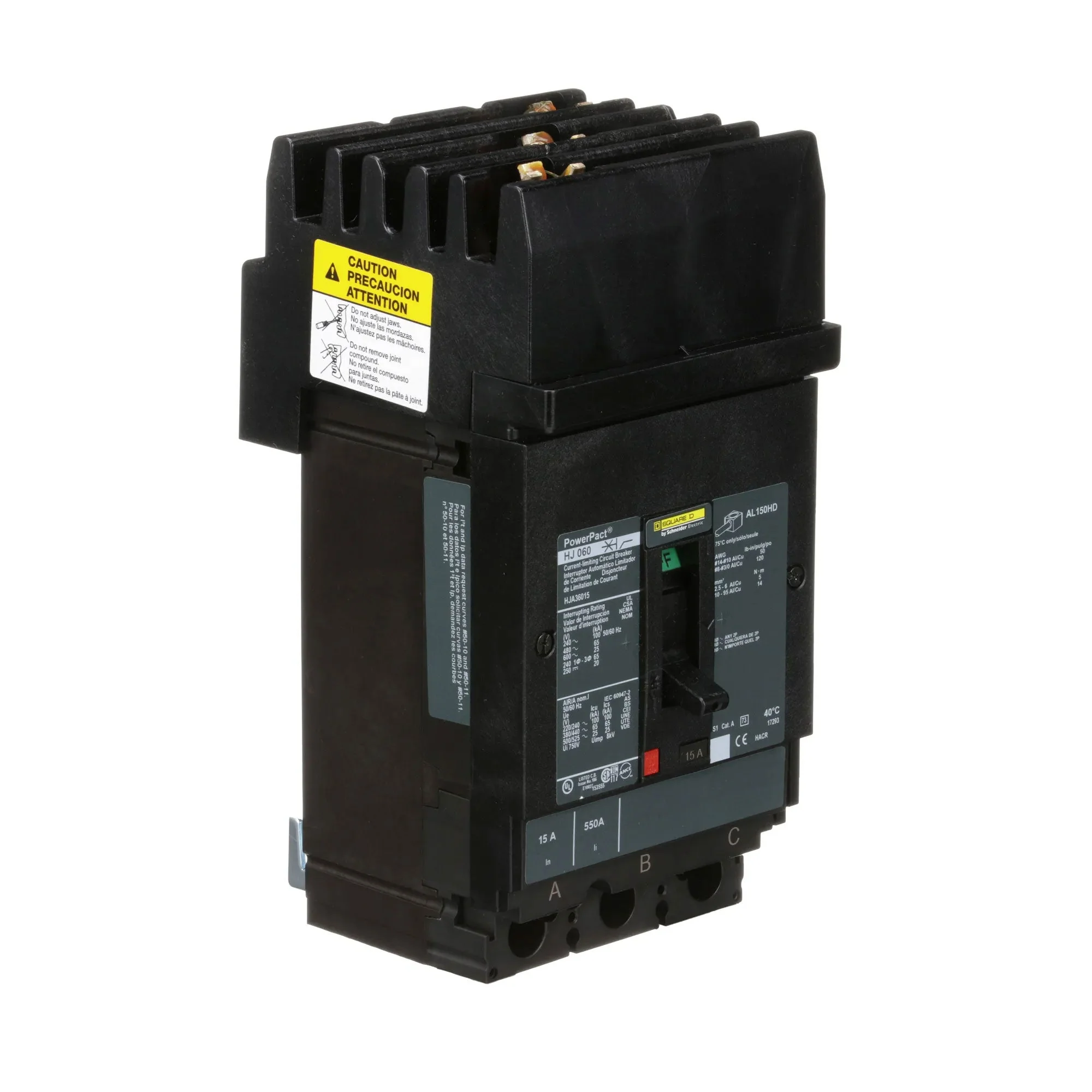 HJA36015 - Square D - Molded Case Circuit Breaker - Image 2