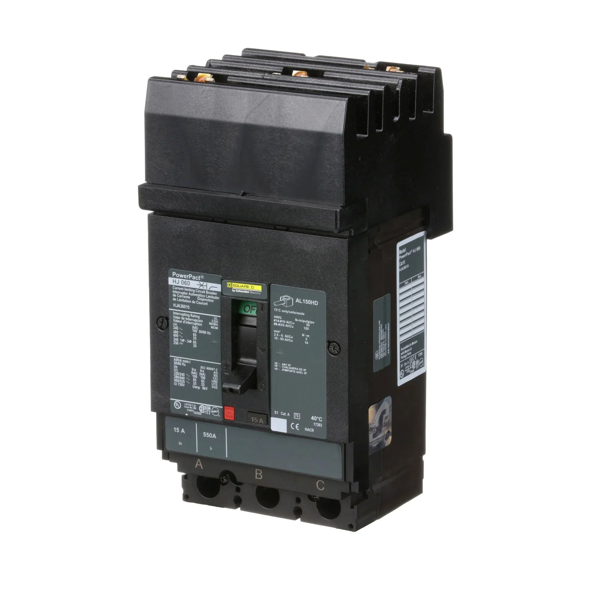 HJA36015 - Square D - Molded Case Circuit Breaker - Image 3