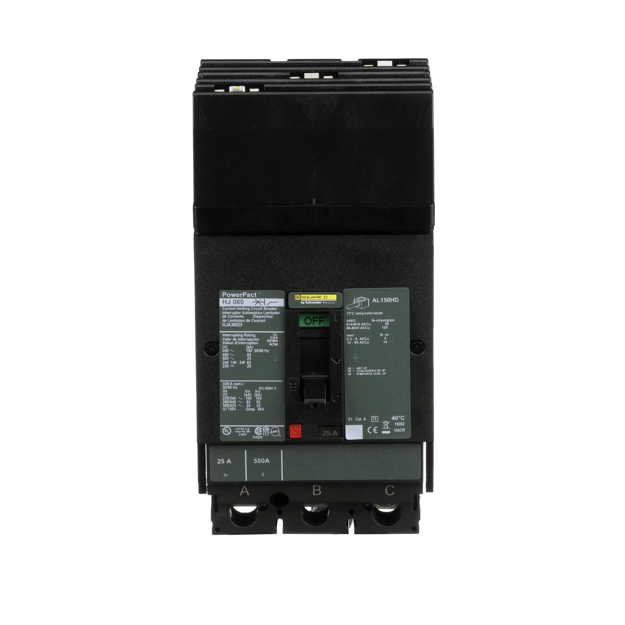 HJA36025 - Square D - Molded Case Circuit Breaker