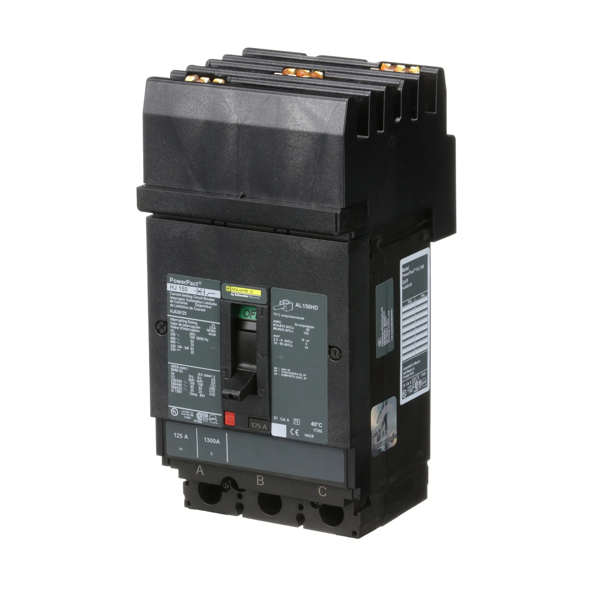 HJA36125 - Square D - Molded Case Circuit Breaker - Image 3