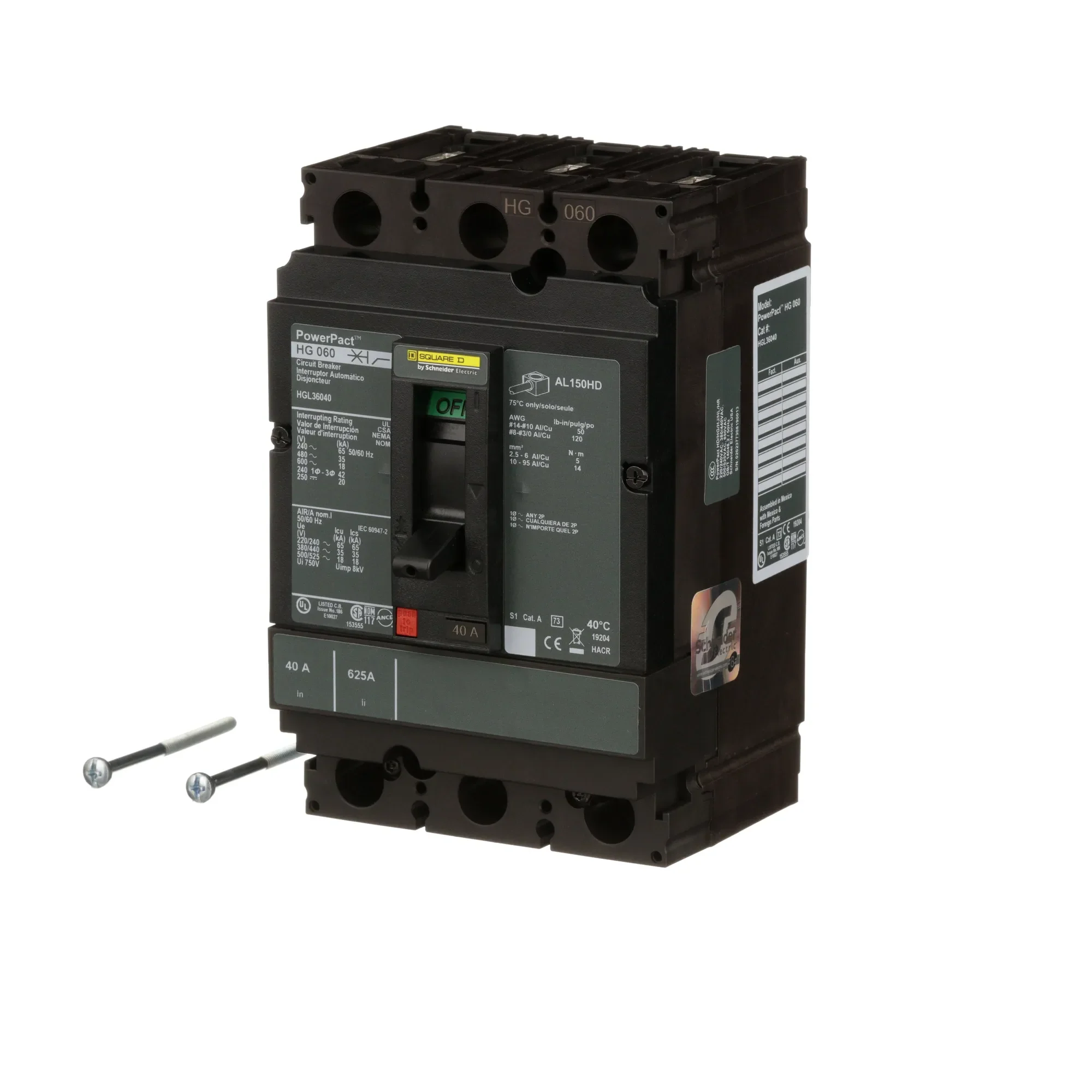 HJL36040 - Square D - Molded Case Circuit Breaker - Image 3