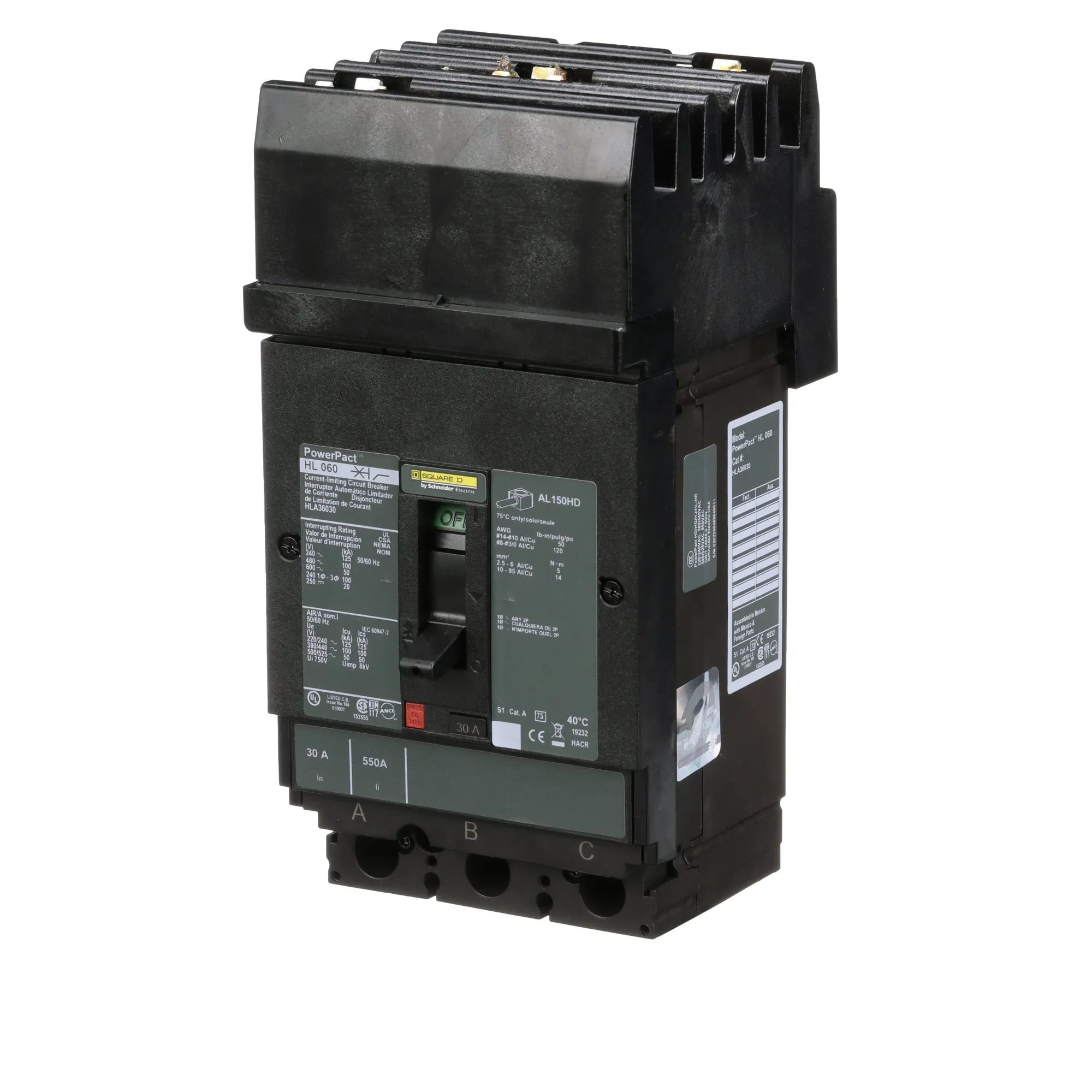 HLA36030 - Square D - Molded Case Circuit Breaker - Image 3