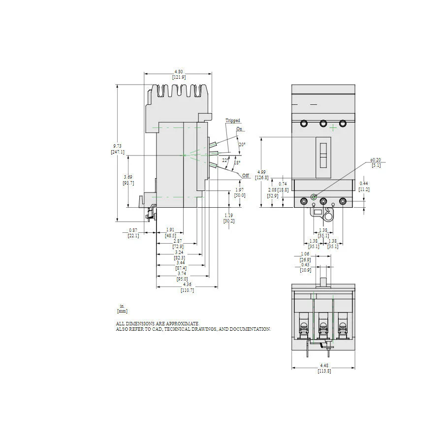 HLA36060 - Square D - Molded Case Circuit Breaker - Image 5