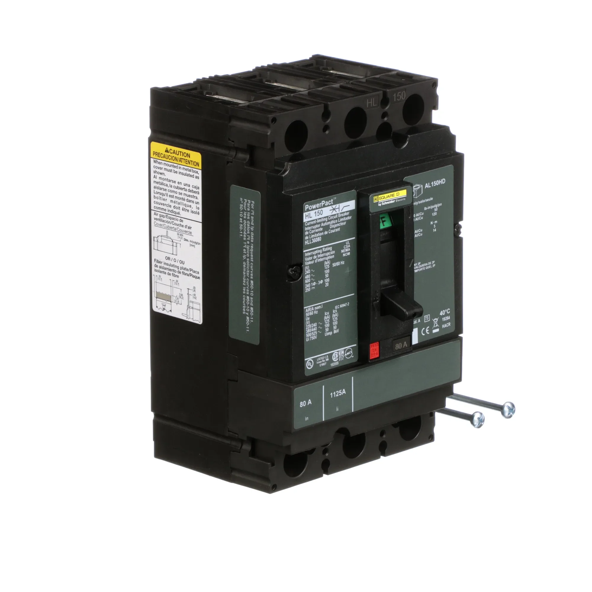 HLL36080 - Square D - Molded Case Circuit Breaker - Image 2