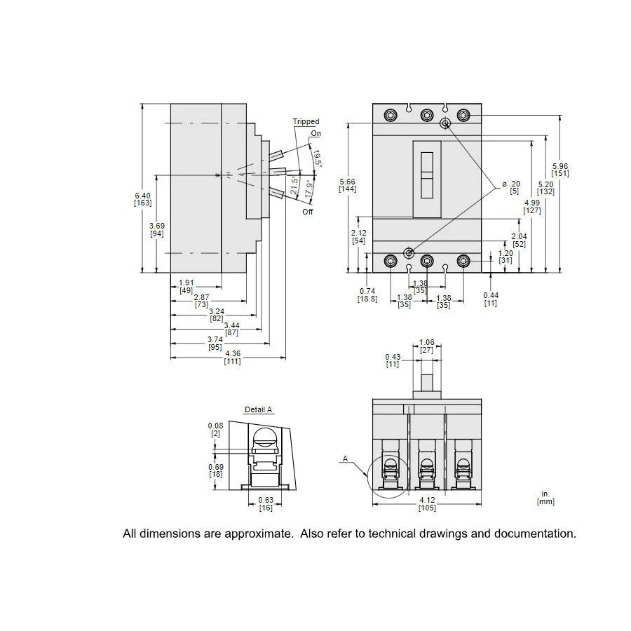 HLL36125 - Square D - Molded Case Circuit Breaker - Image 5