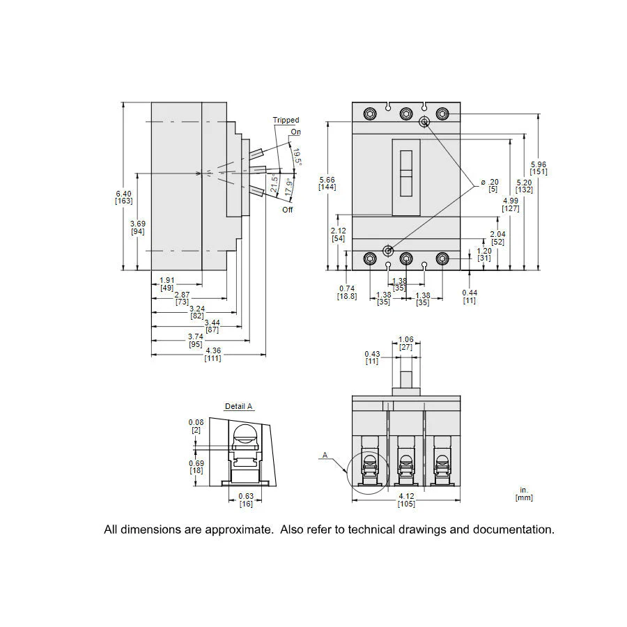 HLL36150 - Square D - Molded Case Circuit Breaker - Image 5