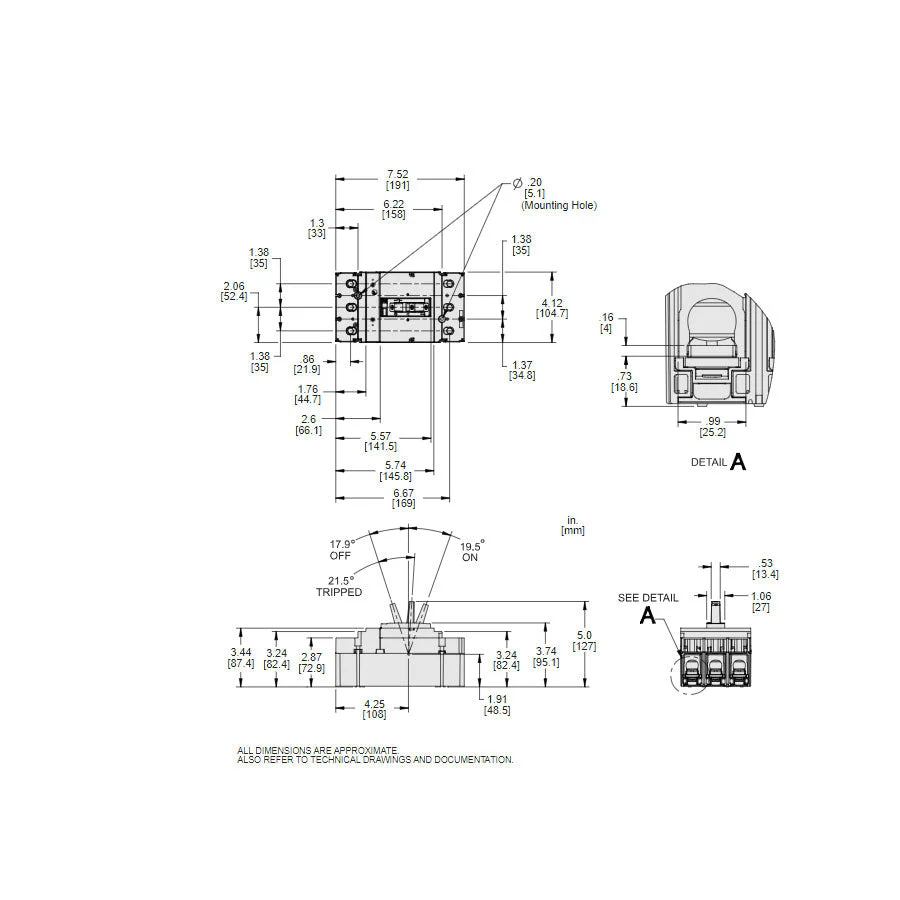 JDL36250 - Square D - Molded Case Circuit Breaker - Image 5
