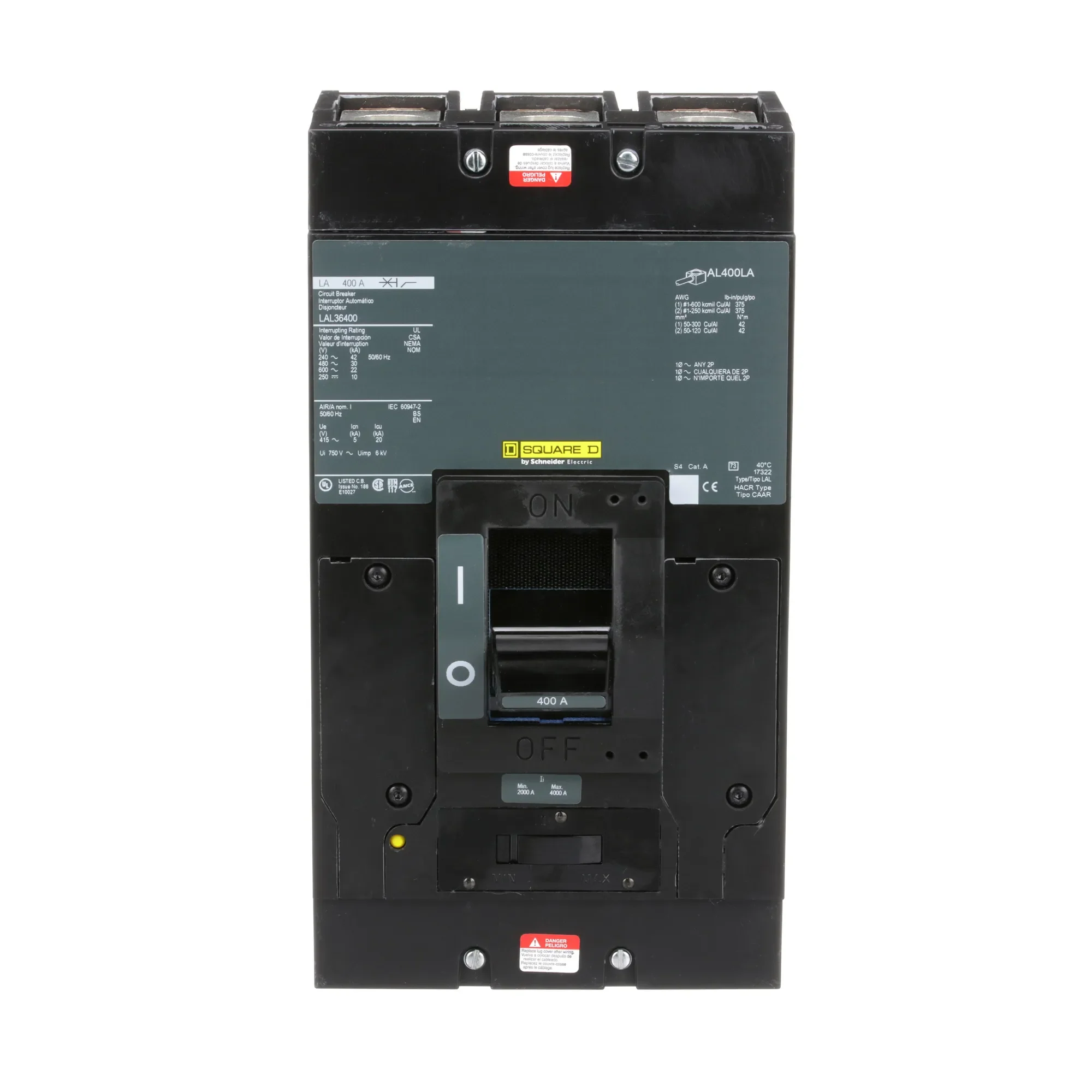 LAL36400 - Square D - Molded Case Circuit Breaker