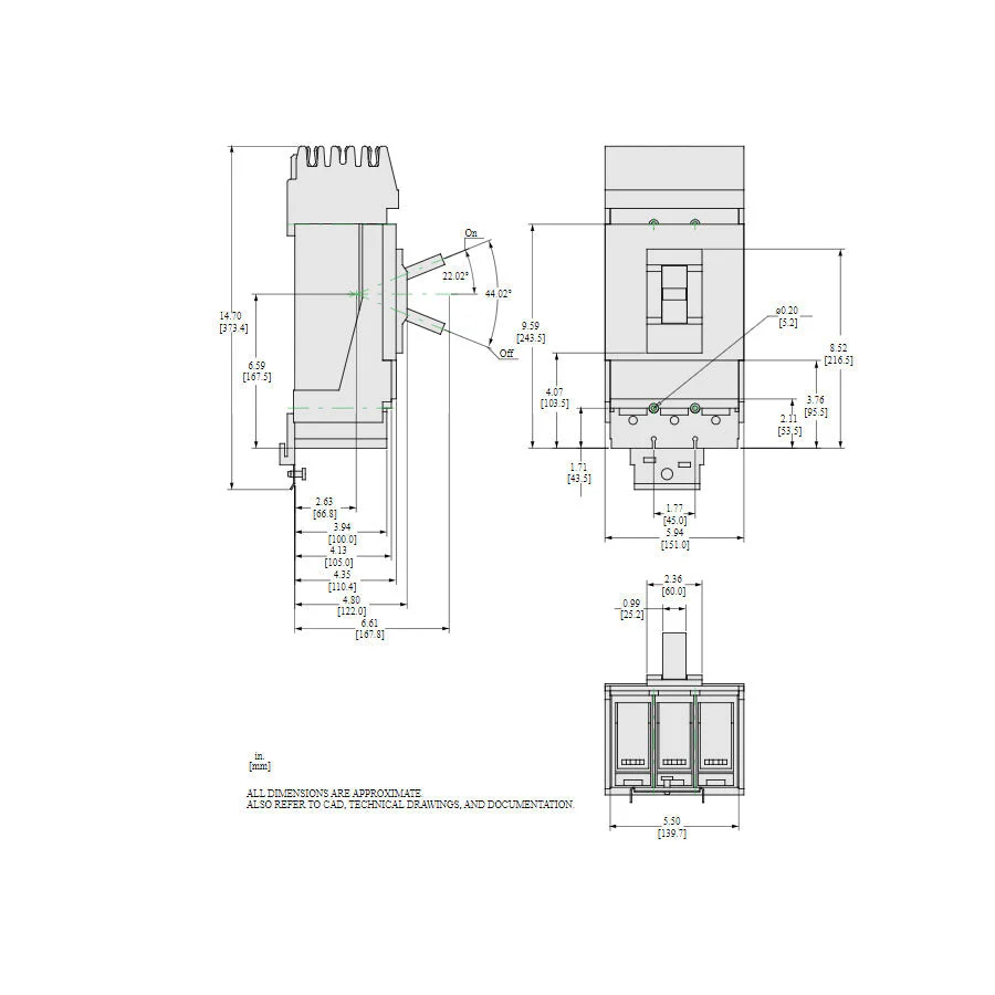 LLA36600U33X - Square D - Molded Case Circuit Breaker - Image 2