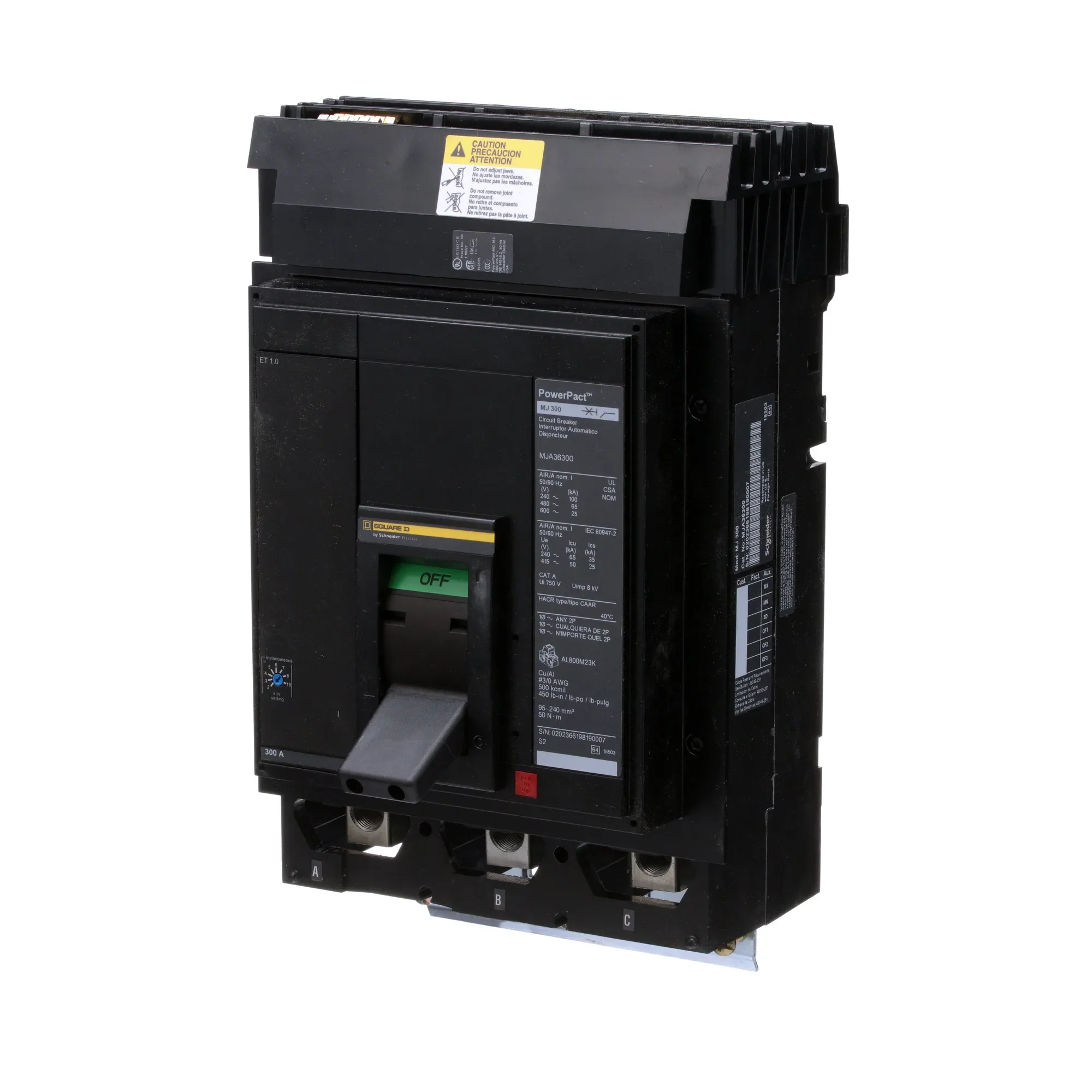 MJA36300 - Square D - Molded Case Circuit Breaker - Image 3