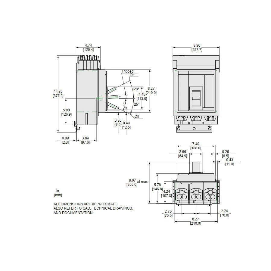MJA36450 - Square D - Molded Case Circuit Breaker - Image 2