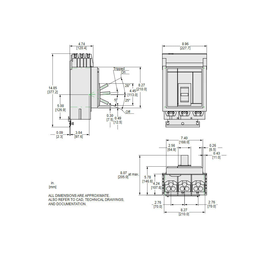 MJA36500 - Square D - Molded Case Circuit Breaker - Image 5