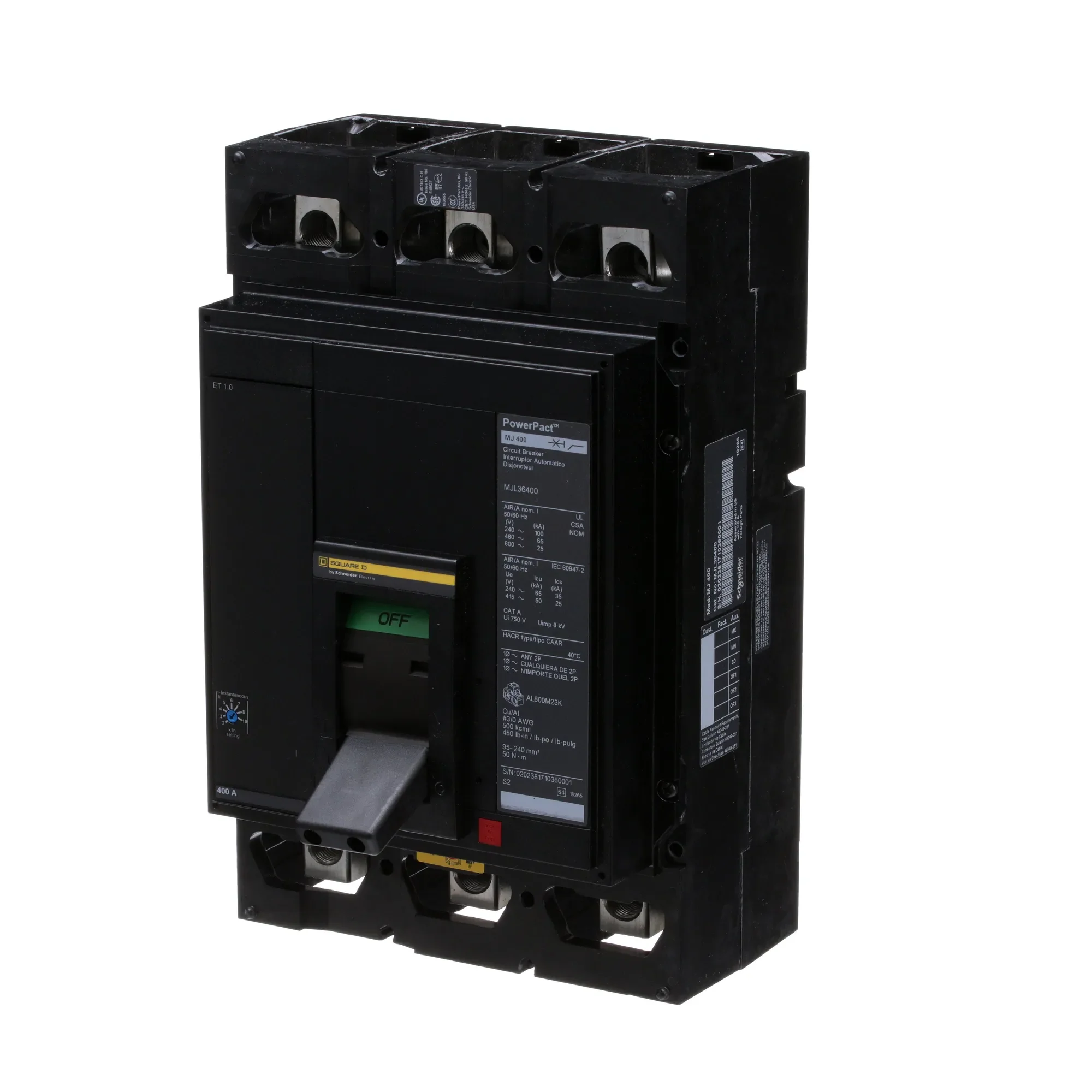 MJL36400 - Square D - Molded Case Circuit Breaker - Image 3