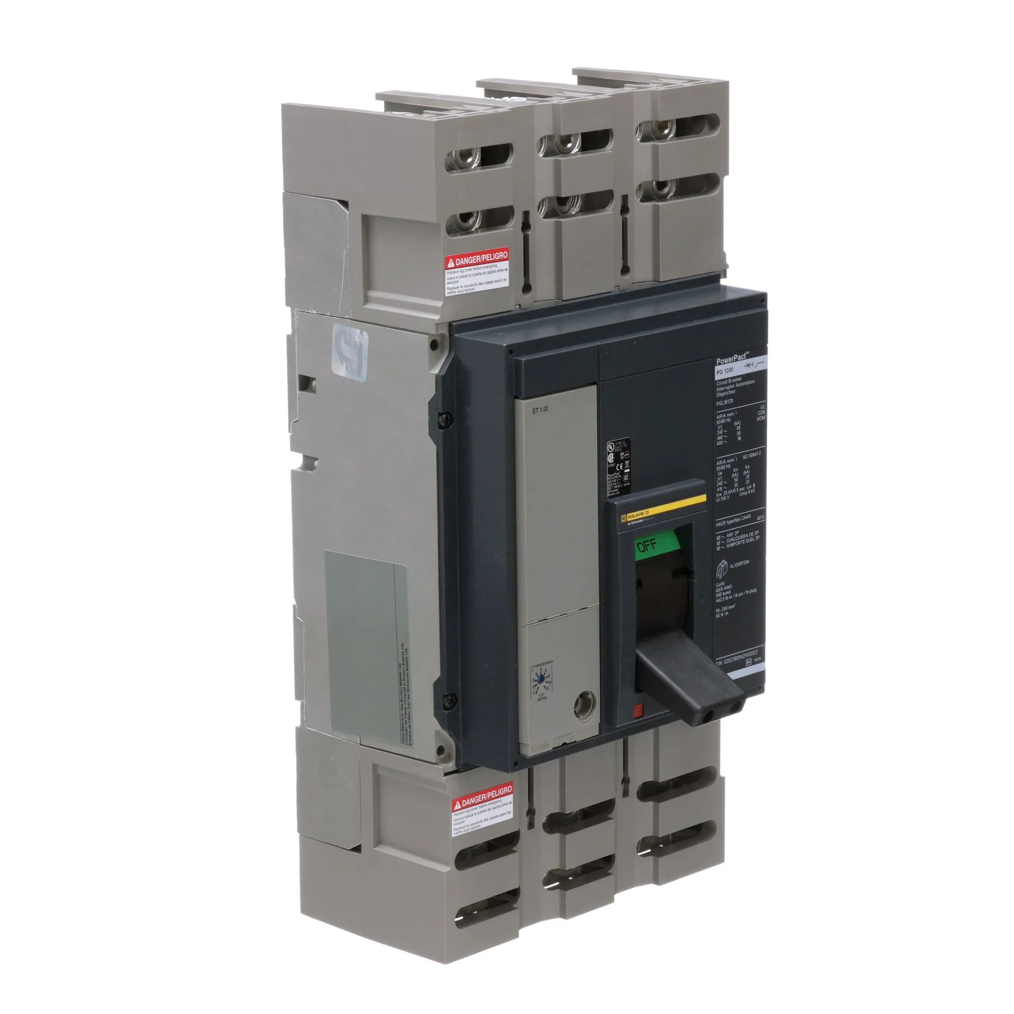 PGL36120 - Square D - Molded Case Circuit Breaker - Image 2