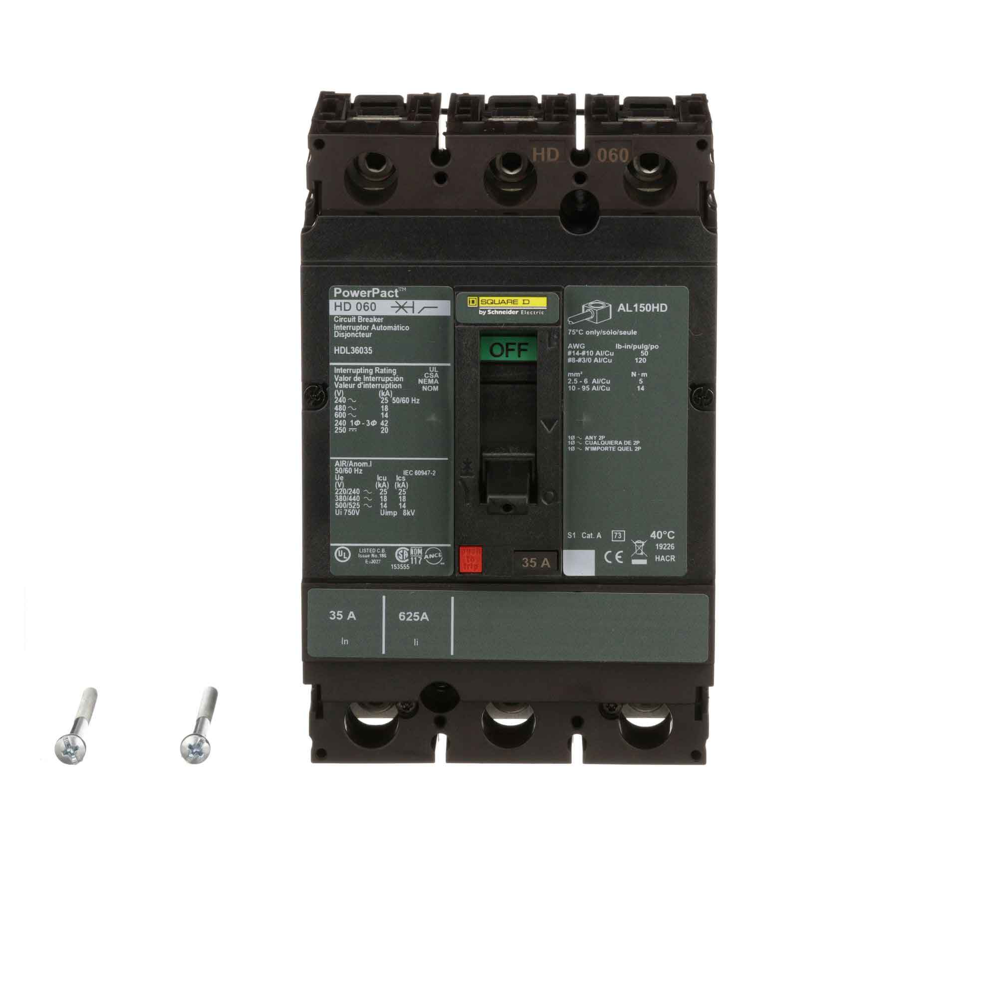 HDL36035 - Square D - Molded Case Circuit Breakers