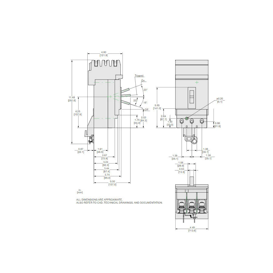 JDA36250U44X - Square D - Molded Case Circuit Breakers - Image 2