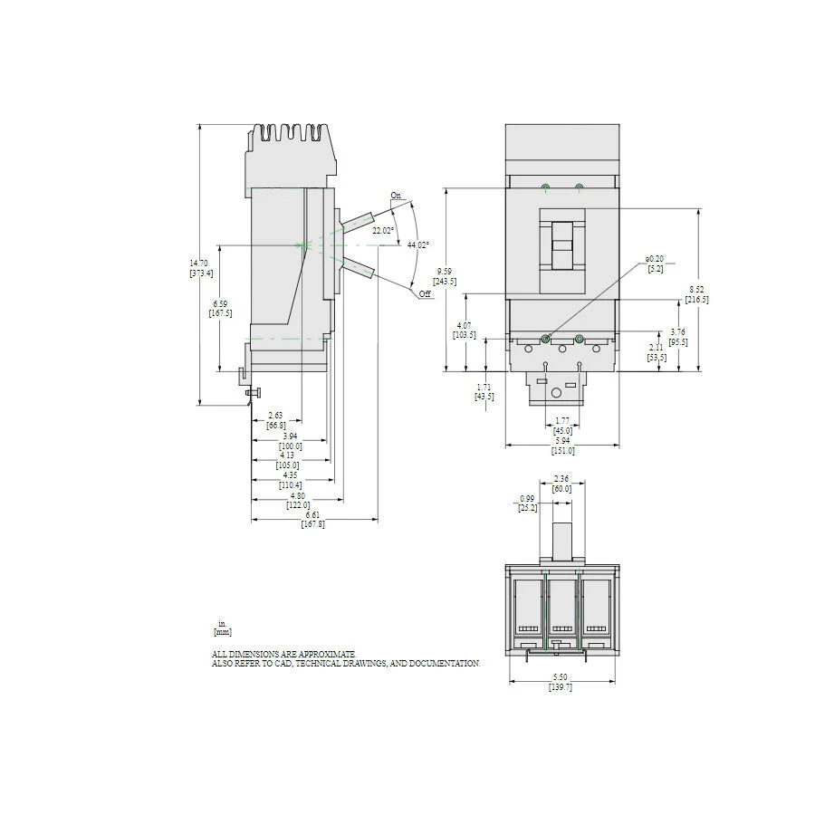 LJA36400U43X - Square D - Molded Case Circuit Breakers - Image 2