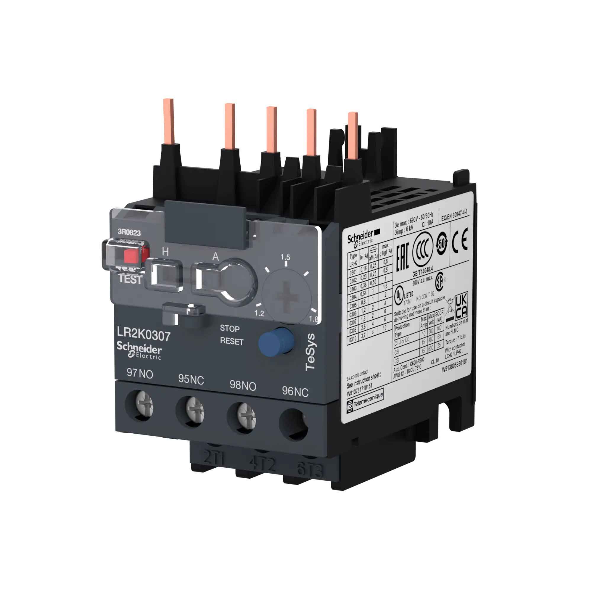 LR2K0307 - Square D - Motor Starter Overload Relay - Image 3