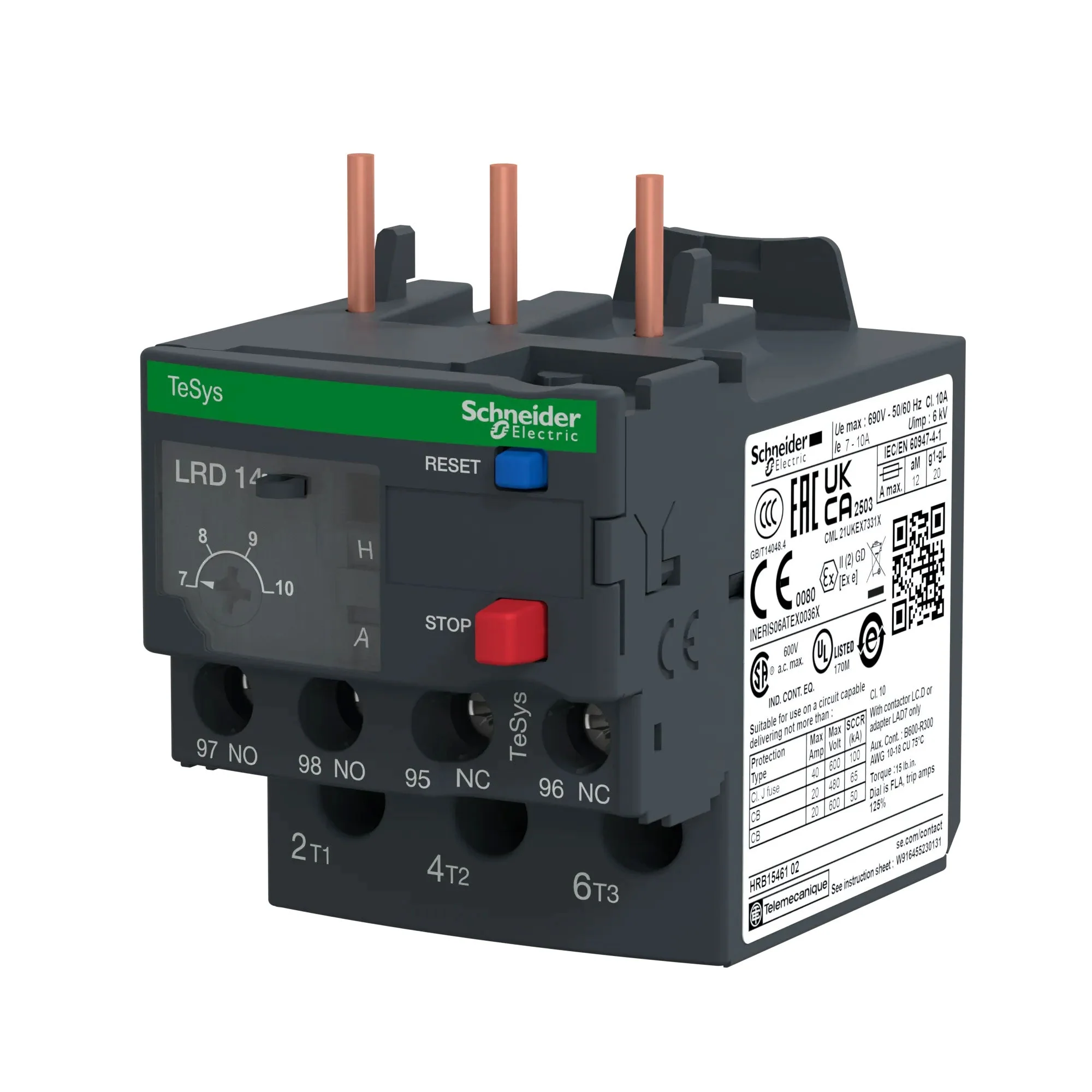 LRD14 - Square D - Overload Relay - Image 3